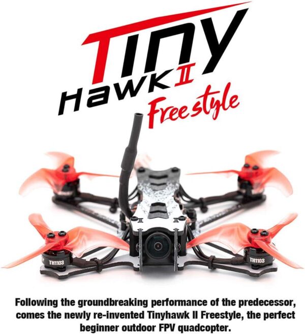 EMAX Tinyhawk II Freestyle FPV Racing Drone: 120km/h, 7000KV Brushless Motor, RunCam Nano2 - Image 2