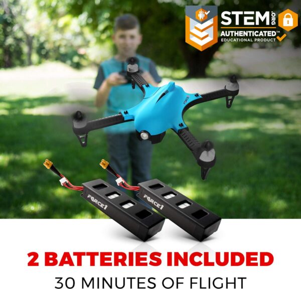 Force1 F100GP Drone: GoPro Compatible, 1080p HD Video, Long Range - Includes 2 Batteries - Image 3