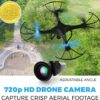 Force1 U45WF FPV RC Drone: VR Capable, WiFi, 720p HD Live Video - Includes 2 Batteries - Image 2