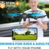 Force1 U45WF FPV RC Drone: VR Capable, WiFi, 720p HD Live Video - Includes 2 Batteries - Image 3