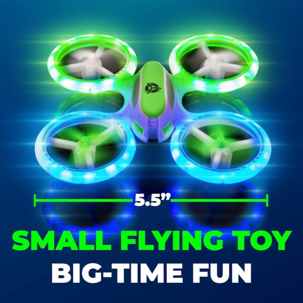 Force1 UFO 3000 LED Mini Drone: Easy Remote Control, LED Lights, 360 Flips - Perfect for Kids - Image 5