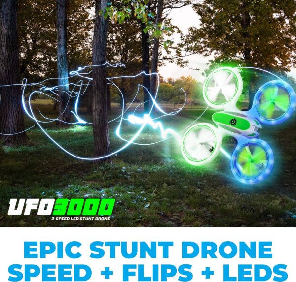 Force1 UFO 3000 LED Mini Drone: Easy Remote Control, LED Lights, 360 Flips - Perfect for Kids - Image 4