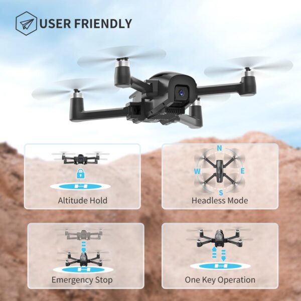 TSRC A6 Foldable GPS Drone: 4K Camera, Auto Return, Follow Me, Optical Flow - 46 Mins Flight - Image 8