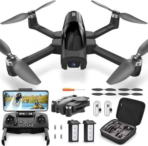 TSRC A6 Foldable GPS Drone: 4K Camera, Auto Return, Follow Me, Optical Flow - 46 Mins Flight