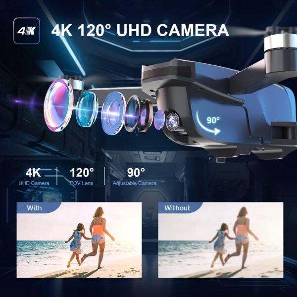 TSRC Q5 GPS Drone: 4K Camera, Auto Return, Follow Me, Brushless Motor - Perfect Christmas Gift, 52 Mins Flight - Image 3