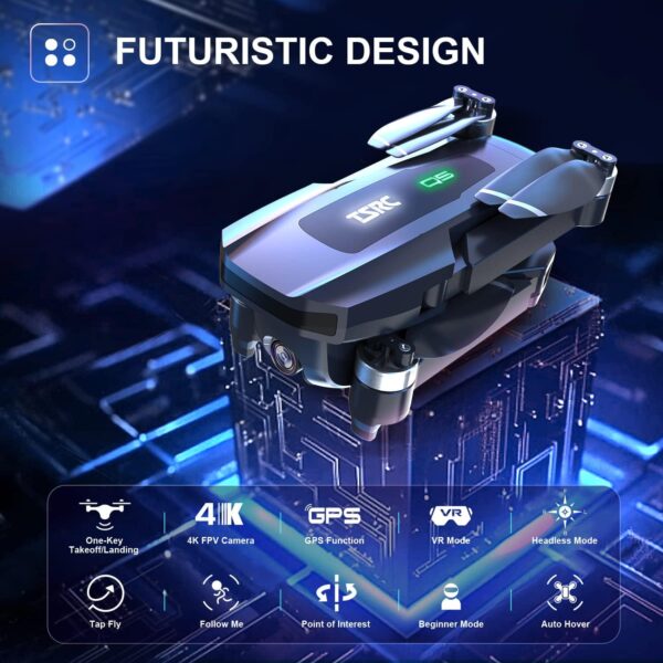 TSRC Q5 GPS Drone: 4K Camera, Auto Return, Follow Me, Brushless Motor - Perfect Christmas Gift, 52 Mins Flight - Image 6