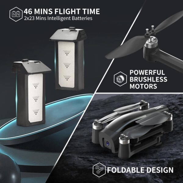 TSRC A6 Foldable GPS Drone: 4K Camera, Auto Return, Follow Me, Optical Flow - 46 Mins Flight - Image 5