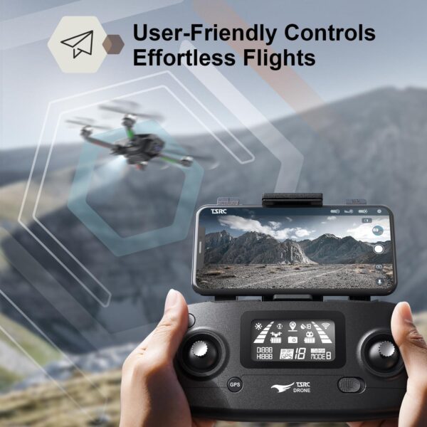TSRC M7 GPS Drone: 4K EIS UHD Camera, 130° FOV, 60 Min Flight, Brushless Motor, Smart Return Home - Image 7