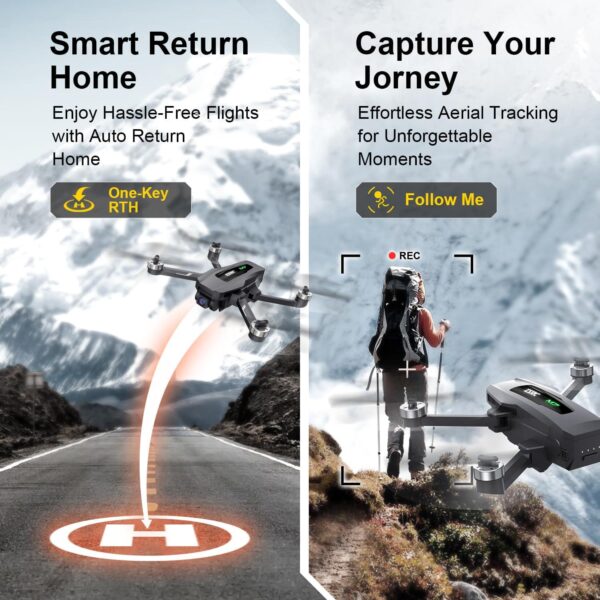 TSRC M7 GPS Drone: 4K EIS UHD Camera, 130° FOV, 60 Min Flight, Brushless Motor, Smart Return Home - Image 6