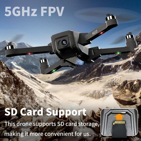 GPS Drone with Camera for Adults 4K SONY IMX Camera,Brushless AIdrone Auto Return Home,Under 250g,Drones 5GHz Wifi FPV Video Beginner,RC Quadcopter Smart APP,Follow Me - Image 4