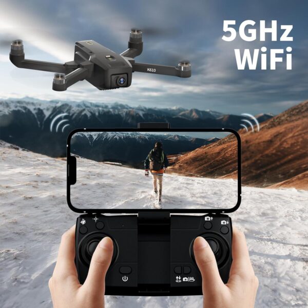 GPS Drone with Camera for Adults 4K SONY IMX Camera,Brushless AIdrone Auto Return Home,Under 250g,Drones 5GHz Wifi FPV Video Beginner,RC Quadcopter Smart APP,Follow Me - Image 6