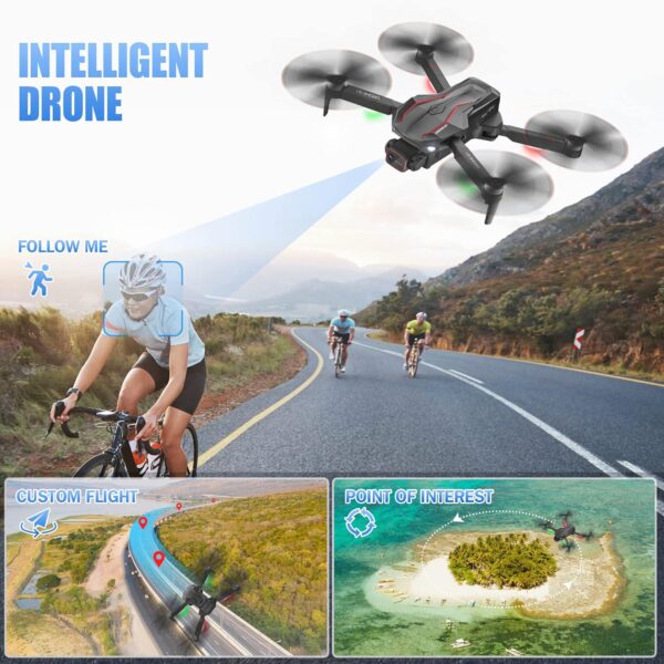 GPS Drone: 4K FPV Camera, Foldable, Follow Me, Brushless Motor, 55 Min Flight, Altitude Hold - Image 6