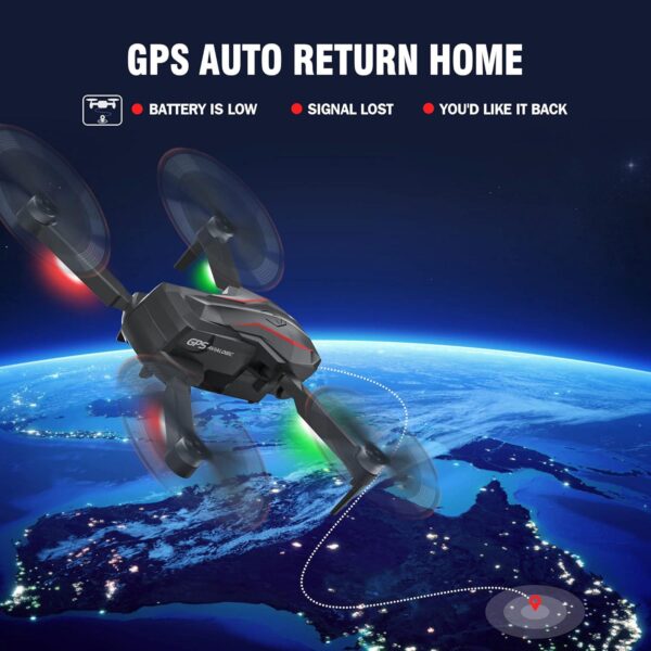GPS Drone: 4K FPV Camera, Foldable, Follow Me, Brushless Motor, 55 Min Flight, Altitude Hold - Image 5