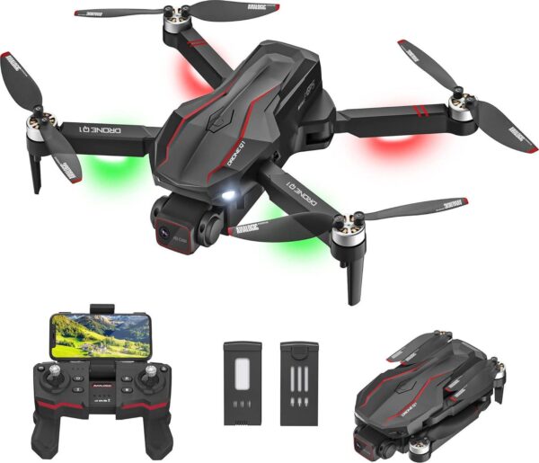 GPS Drone: 4K FPV Camera, Foldable, Follow Me, Brushless Motor, 55 Min Flight, Altitude Hold