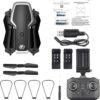 GoolRC CSJ S171 PRO Drone with Dual Camera, 4K HD WiFi FPV Mini for Kids and Adults, Foldable Quadcopter 3D Flip, Headless Mode, Altitude Hold, Storage Bag 2 Batteries - Image 9