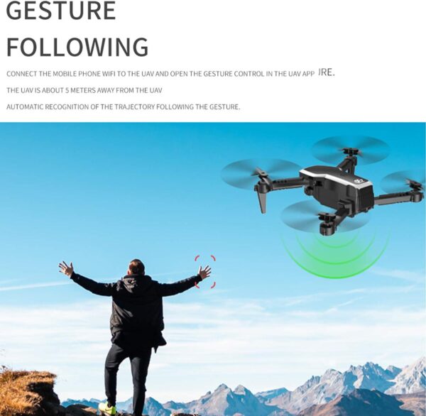GoolRC CSJ S171 PRO Drone with Dual Camera, 4K HD WiFi FPV Mini for Kids and Adults, Foldable Quadcopter 3D Flip, Headless Mode, Altitude Hold, Storage Bag 2 Batteries - Image 7