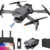 GoolRC Drone, with Dual 4k Quadcopter 4 Sided Obstacle Avoidance Waypoint Flight Gesture Control ESC Lens Camera Storage Bag Package