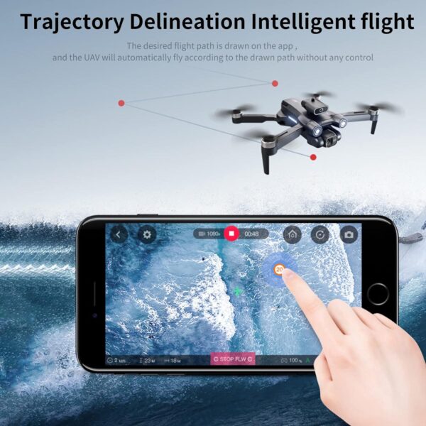 GoolRC Foldable Mini Drone: 4K UHD Camera, Obstacle Avoidance, Dual Cameras, Brushless Motor, 2 Batteries - Image 6