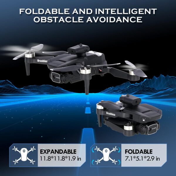 GoolRC Drone: 1080P HD Camera, Foldable Mini Drone for Beginners, Carrying Case, 2 Batteries, Altitude Hold, Headless Mode, Gesture Selfie - Image 7