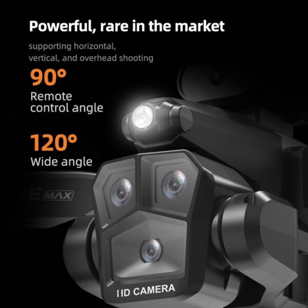 GoolRC 4K Camera Drone: Foldable, 2 Batteries, 40 Min Flight, Adjustable Lens, Obstacle Avoidance - Image 4