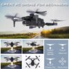GoolRC Drone: 1080P HD Camera, Foldable Mini Drone for Beginners, Carrying Case, 2 Batteries, Altitude Hold, Headless Mode, Gesture Selfie - Image 4