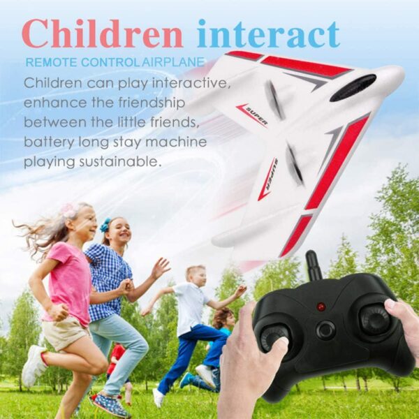 GoolRC FX601 Airplane, 2.4Ghz 2 Channel Remote Control Plane with 3 Batteries, Easy to Fly Aircraft for Beginners Kids and Adults - Image 2