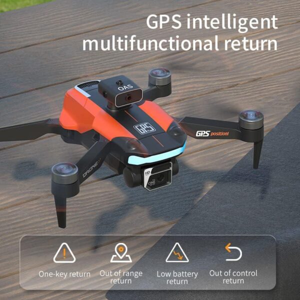 GoolRC GPS Drone: 8K Dual Camera, 60 Min Flight, 3 Batteries, Foldable, Obstacle Avoidance - Image 3