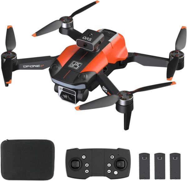 GoolRC GPS Drone: 8K Dual Camera, 60 Min Flight, 3 Batteries, Foldable, Obstacle Avoidance