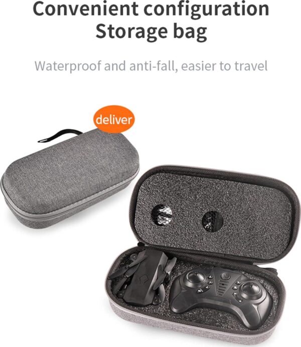 GoolRC L23 Mini Drone with 4K HD Camera for Kids and Adults, FPV Live Video Foldable Quadcopter 3D Flips, Track Flight, Altitude Hold, Headless Mode, Storage Bag 3 Batteries (Grey) - Image 8