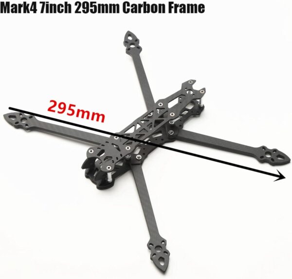 GoolRC Mark4 7inch 295mm with Arm Quadcopter Frame 3K Carbon Fiber 7'' FPV Freestyle Remote Control Racing Drone Red Print Parts for DIY - Image 3