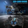 GoolRC Mini Drone for Kids, with Camera Adults, 4K HD 2 In 1 Quadcopter Land Fly Mode, LED Lights, Auto Hovering, 3D Flips, Headless APP Control, Speed Adjustment (Yellow) - Image 2