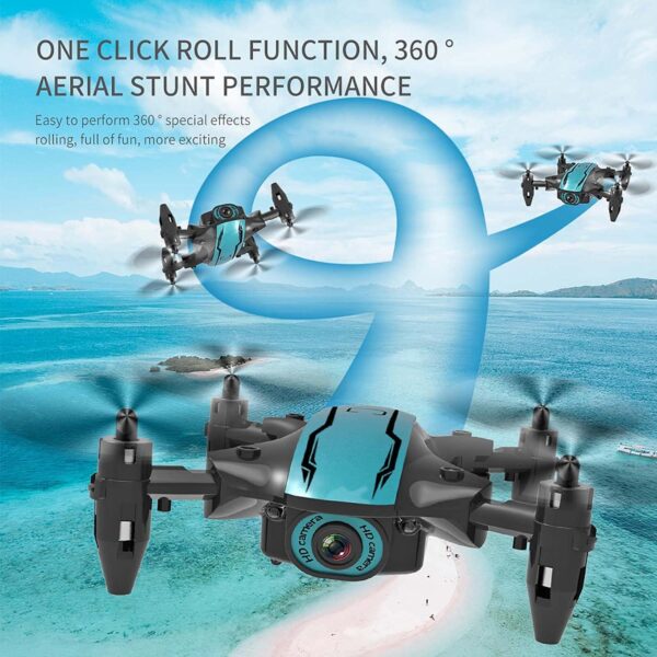 GoolRC CS02 Mini Drone: 480P Camera, WiFi FPV, Foldable, 360° Flip, Altitude Hold, 3 Batteries - Image 4