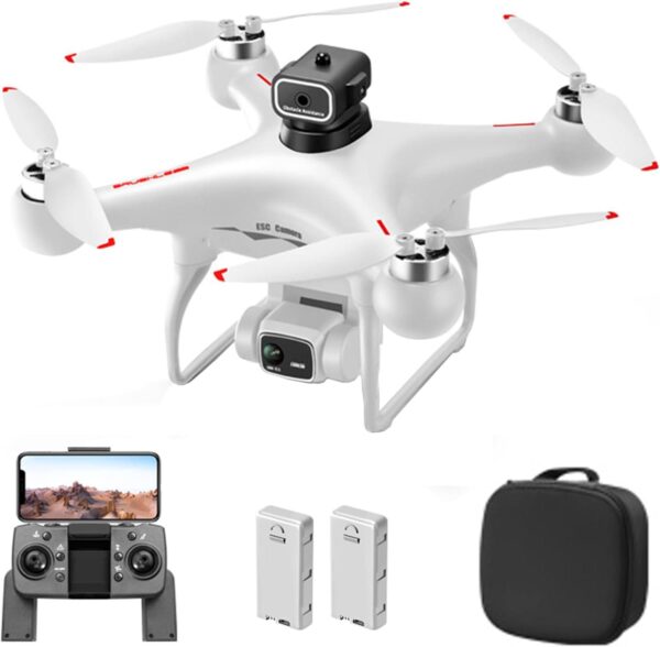 GoolRC S116 Drone: 4K Camera, Obstacle Avoidance, Optical Flow, Trajectory Flight, Brushless Motor, 2 Batteries