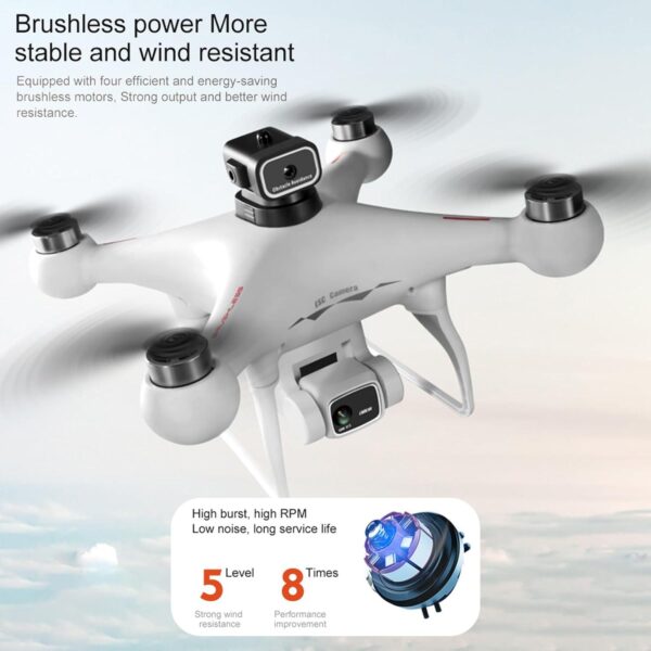 GoolRC S116 Drone: 4K Camera, Obstacle Avoidance, Optical Flow, Trajectory Flight, Brushless Motor, 2 Batteries - Image 8