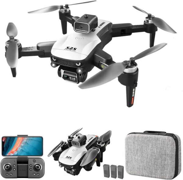 GoolRC S2S Drone: 6K Dual Camera, Foldable FPV Quadcopter, Brushless Motor, 3D Flips, 3 Batteries