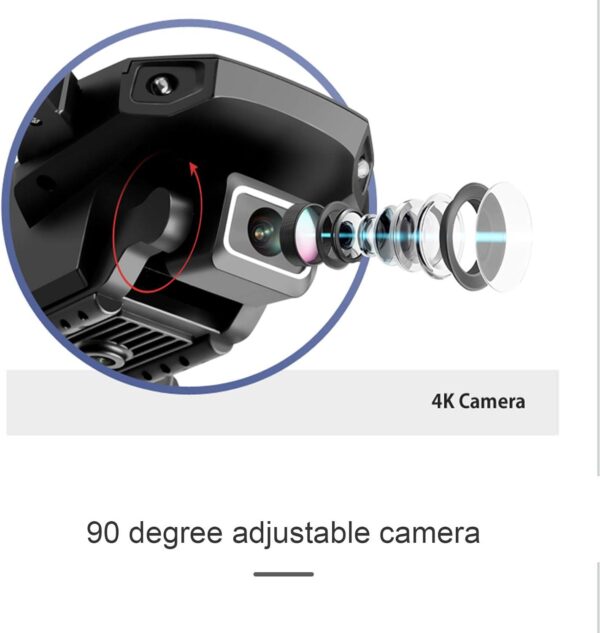 GoolRC S68 Drone with Camera, 4K HD WiFi FPV Mini for Kids and Adults, Foldable Quadcopter Gravity Sensor Control, 3D Flips, Headless Mode, Altitude Hold, Storage Bag 3 Batteries - Image 2