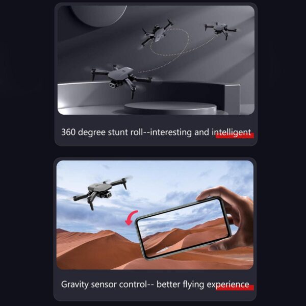 GoolRC S68 Drone with Camera, 4K HD WiFi FPV Mini for Kids and Adults, Foldable Quadcopter Gravity Sensor Control, 3D Flips, Headless Mode, Altitude Hold, Storage Bag 3 Batteries - Image 5