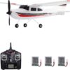 GoolRC WLtoys F949S Airplane, 2.4Ghz 3CH Plane with Gyroscope, EPP Remote Control Easy Fly Aircraft 3 Batteries for Beginners Kids and Adults