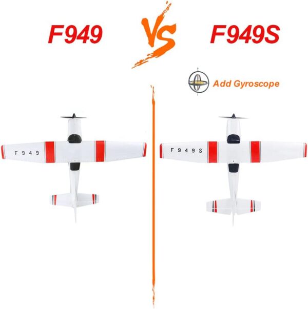 GoolRC WLtoys F949S Airplane, 2.4Ghz 3CH Plane with Gyroscope, EPP Remote Control Easy Fly Aircraft 3 Batteries for Beginners Kids and Adults - Image 3