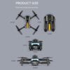 GoolRC XT2 Drone with Camera for Adults, 4K HD FPV Mini Kids Optical Flow Positioning, Qudcopter Obstacle Avoidance, 3D Flips, Altitude Hold, Headless Mode, 2 Batteries (Black) - Image 9