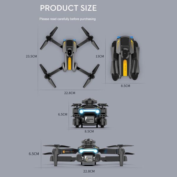 GoolRC XT2 Drone with Camera for Adults, 4K HD FPV Mini Kids Optical Flow Positioning, Qudcopter Obstacle Avoidance, 3D Flips, Altitude Hold, Headless Mode, 2 Batteries (Black) - Image 9