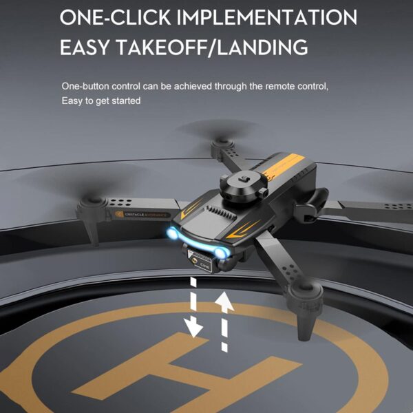 GoolRC XT2 Drone with Camera for Adults, 4K HD FPV Mini Kids Optical Flow Positioning, Qudcopter Obstacle Avoidance, 3D Flips, Altitude Hold, Headless Mode, 2 Batteries (Black) - Image 8