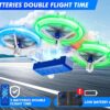HASAKEE Drone with 1080P HD Camera: FPV, Bright LED, Full Protection, 2 Batteries, Easy Play - Image 4