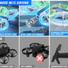 HASAKEE Drone with 1080P HD Camera: FPV, Bright LED, Full Protection, 2 Batteries, Easy Play - Image 3