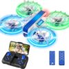 HASAKEE Drone with 1080P HD Camera: FPV, Bright LED, Full Protection, 2 Batteries, Easy Play