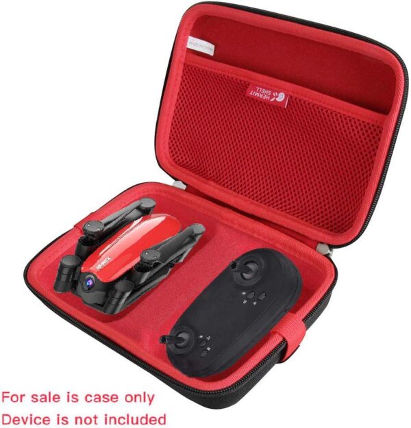 Hermitshell Travel Case for SIMREX X900 Drone Optical Flow Positioning RC Quadcopter (Black+Red) - Image 3