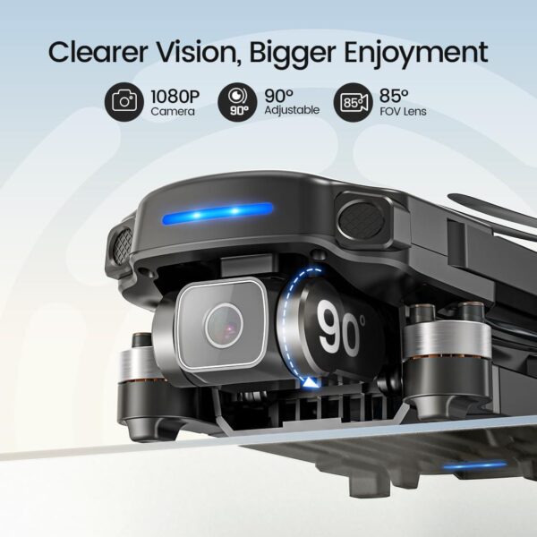 Holy Stone 249g GPS Drone: 4K Camera for Adults, RC FPV Foldable Quadcopter, 3 Batteries - Image 2
