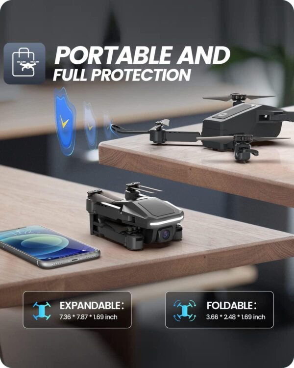 Holy Stone HS430: 1080P HD Camera Drone, WiFi FPV Live Video, Circle Fly, Throw & Go, Toys for Adults Beginners - Image 4
