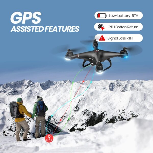 Holy Stone HS110G: GPS Drone with 1080P HD Camera, FPV Live Video, Altitude Hold, Follow Me - Image 4