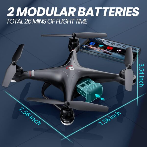 Holy Stone HS110G: GPS Drone with 1080P HD Camera, FPV Live Video, Altitude Hold, Follow Me - Image 7